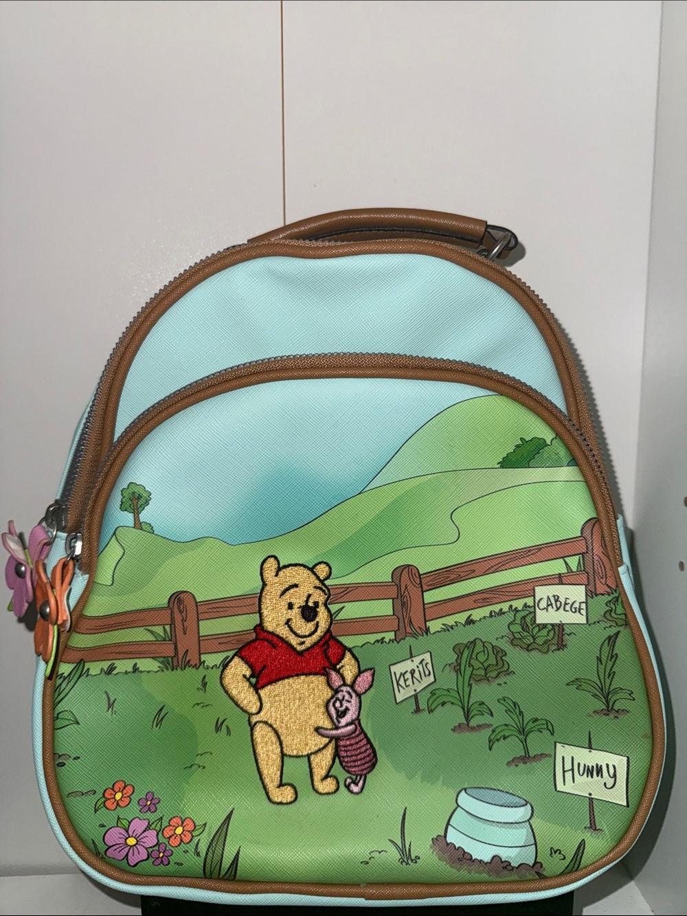 Winnie the Pooh Kids Backpack - Blue and Green